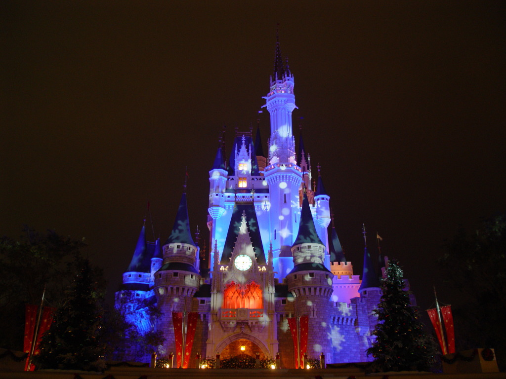 東京ディズニーランド クリスマス 夜景 Tokyo Disneyland