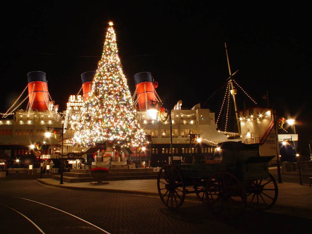 東京ディズニーシー クリスマス 夜景