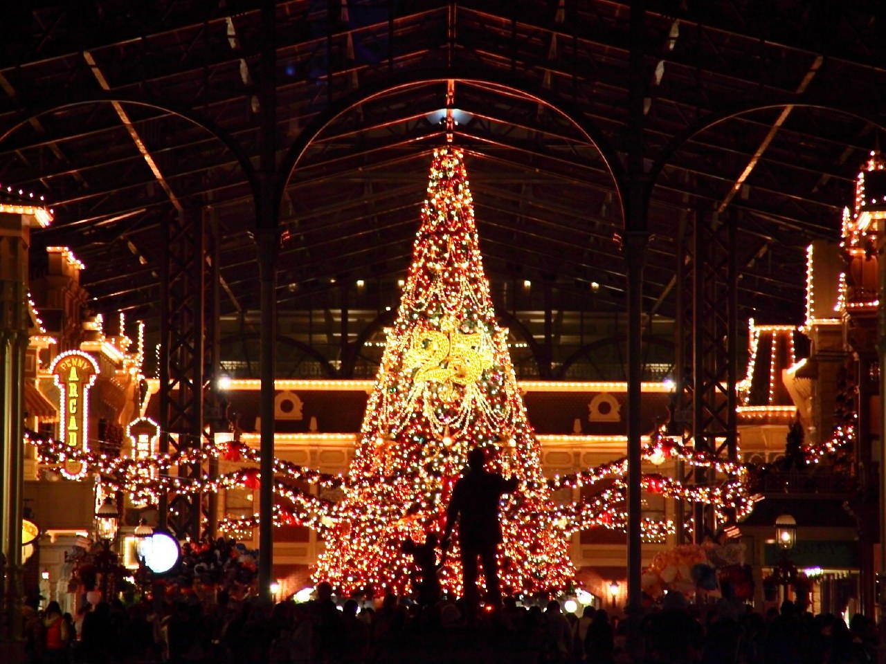 東京ディズニーラン クリスマス２００８ 夜景写真