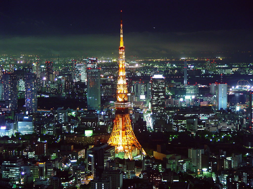 六本木ヒルズ 森タワーの写真 夜景無料壁紙 東京の夜景写真壁紙を無料でダウンロード